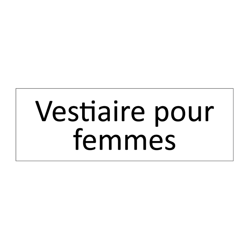 Vestiaire pour femmes