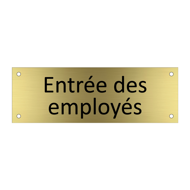 Entrée des employés