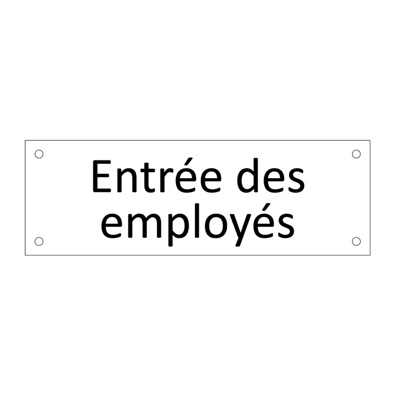 Entrée des employés