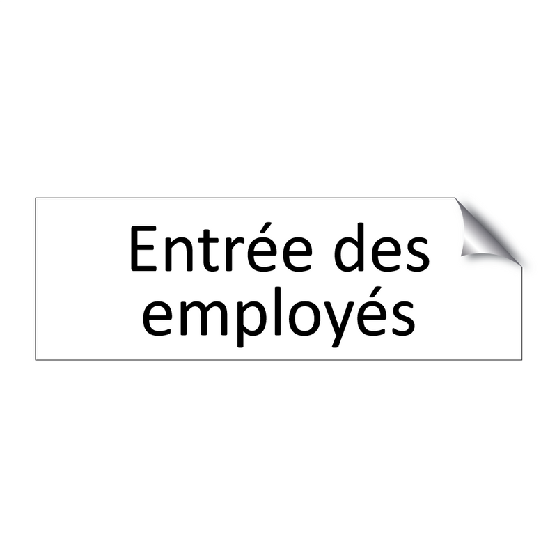 Entrée des employés