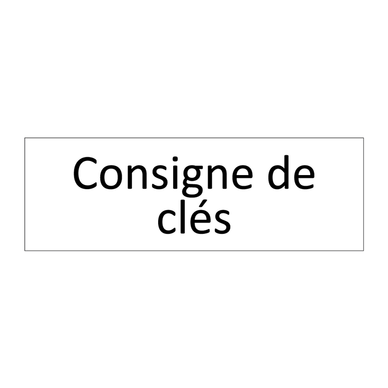 Consigne de clés