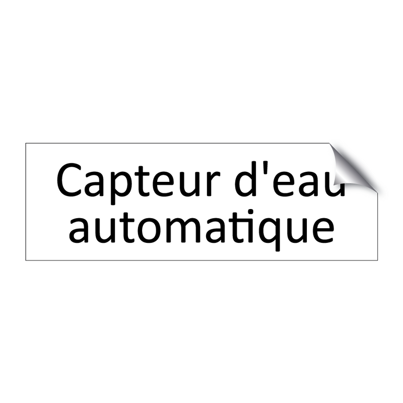 Capteur d'eau automatique