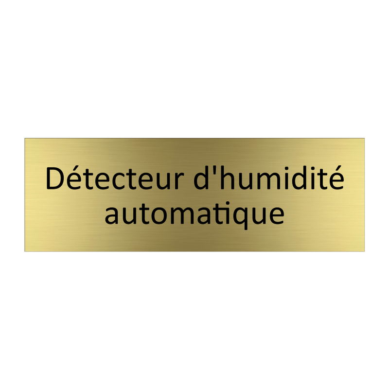 Détecteur d'humidité automatique