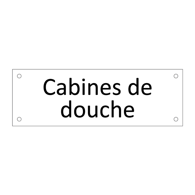 Cabines de douche