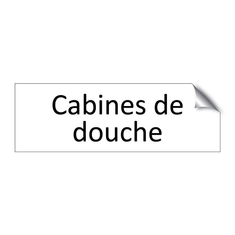 Cabines de douche