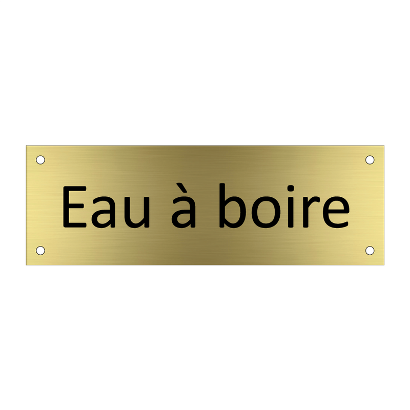 Eau à boire