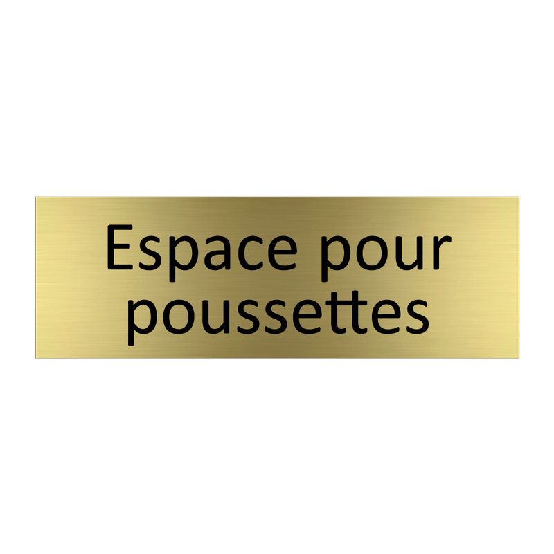 Espace pour poussettes