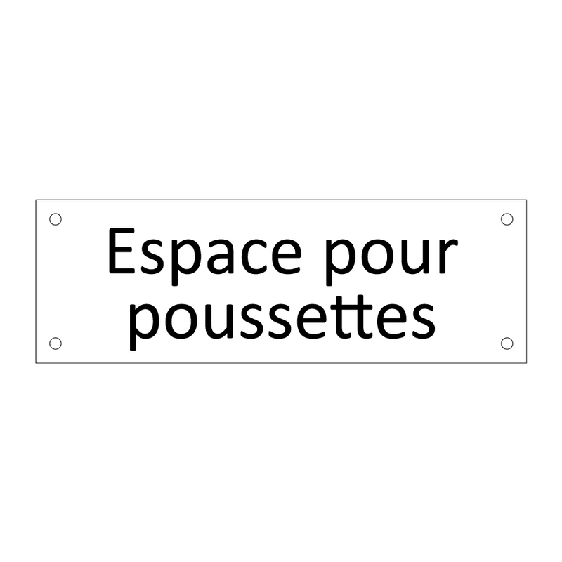 Espace pour poussettes