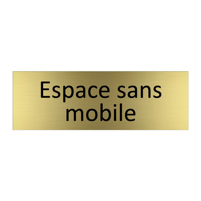 Espace sans mobile