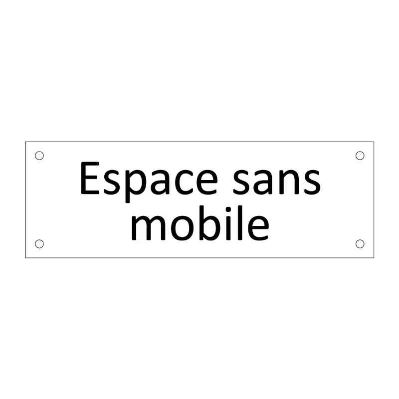 Espace sans mobile