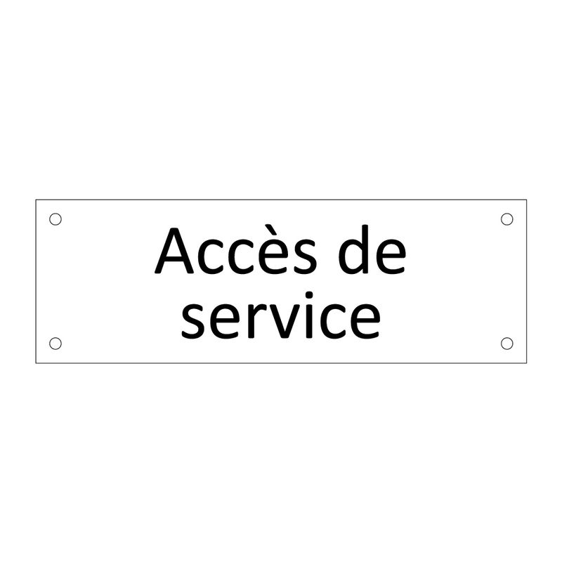 Accès de service