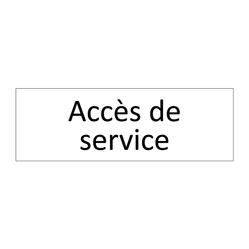 Accès de service