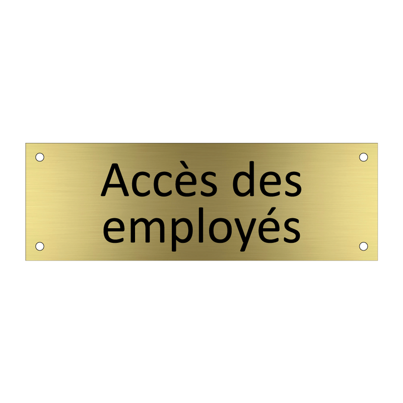 Accès des employés