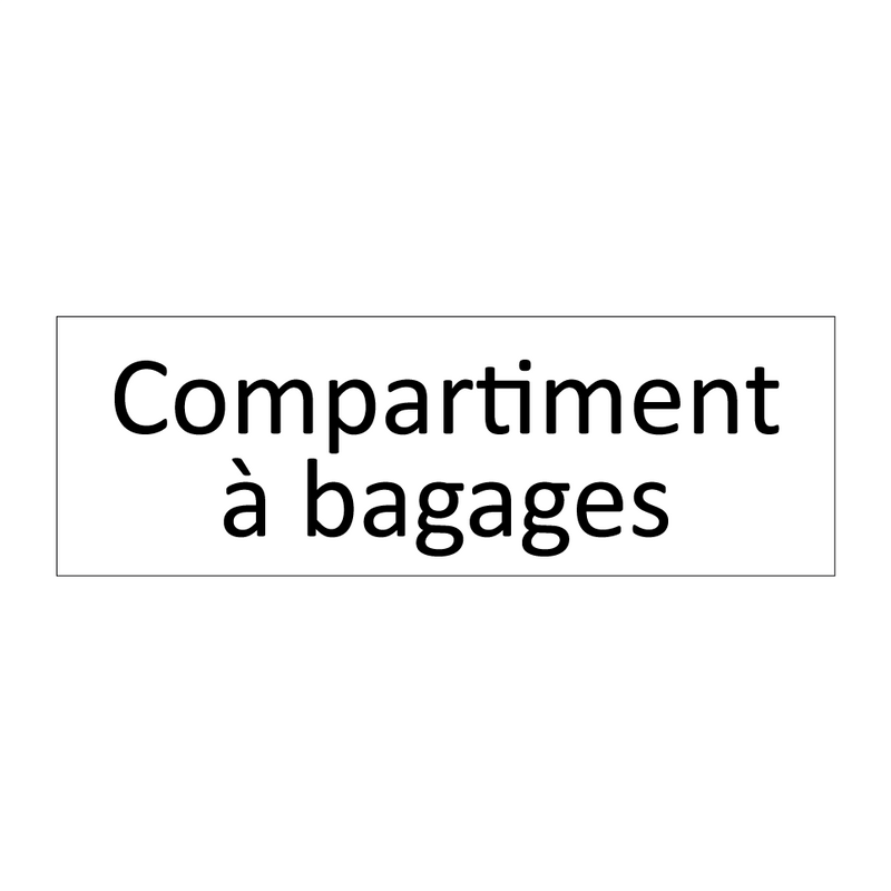 Compartiment à bagages