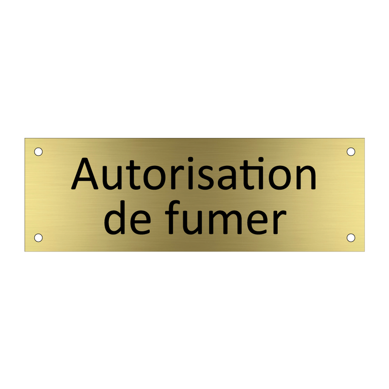 Autorisation de fumer