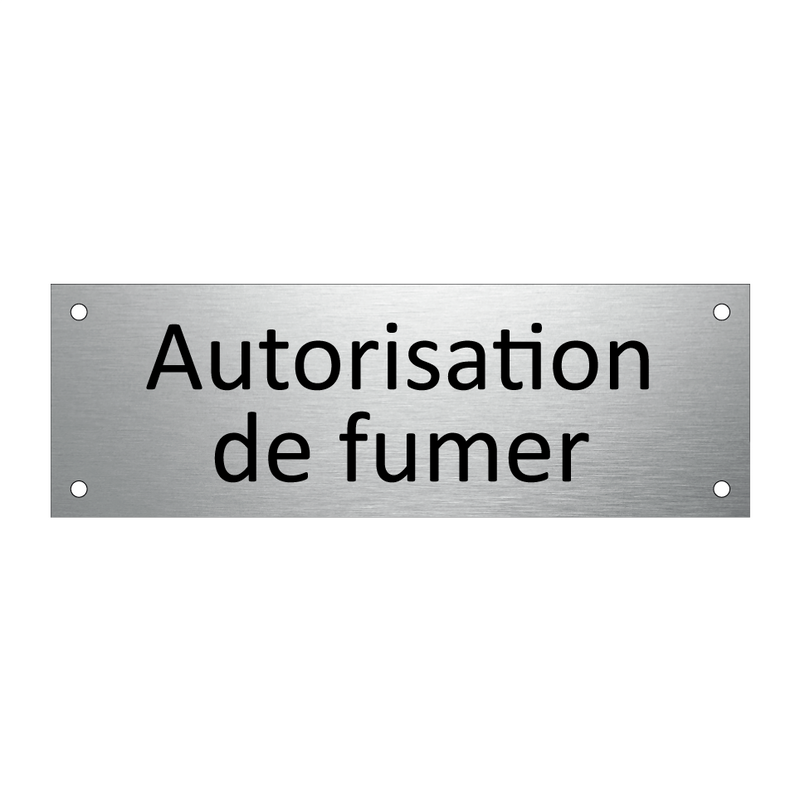 Autorisation de fumer