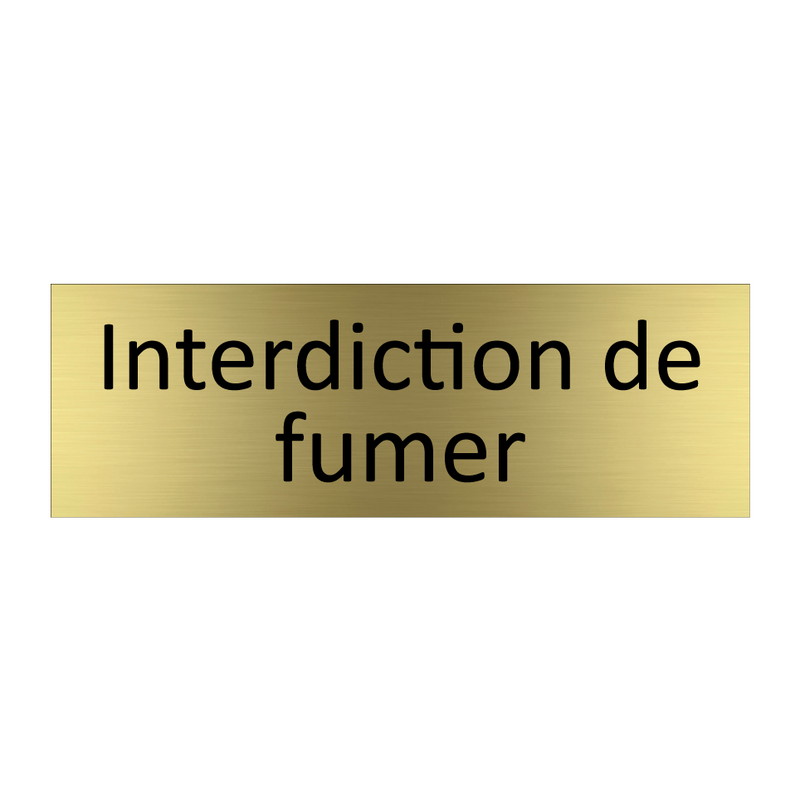 Interdiction de fumer