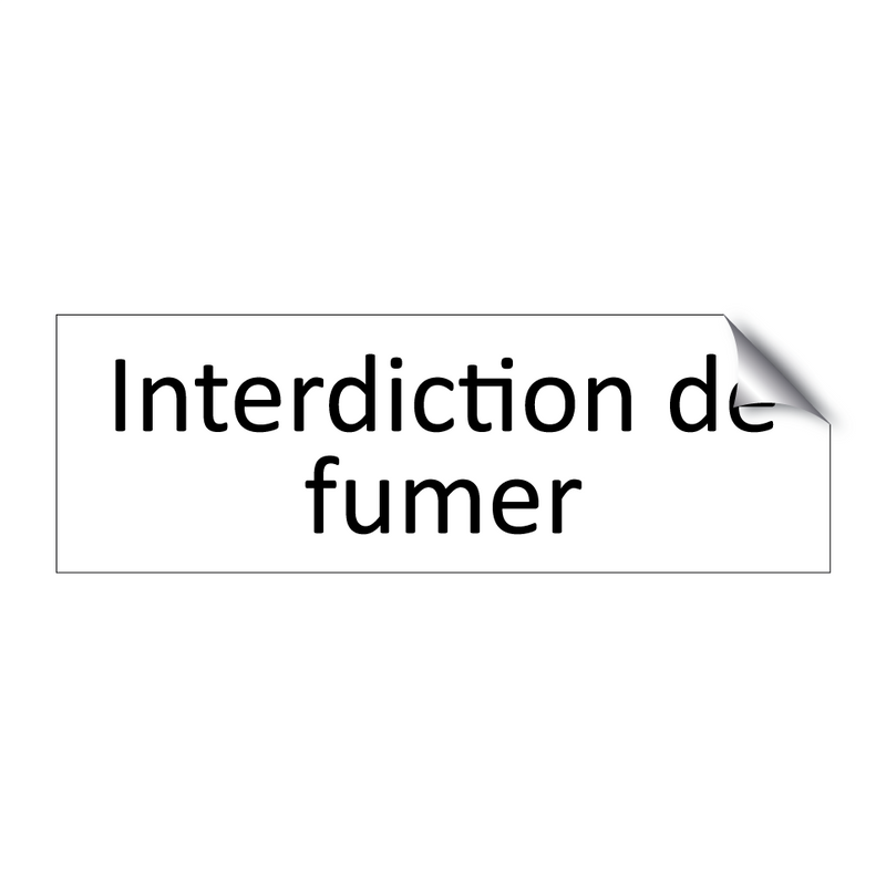 Interdiction de fumer