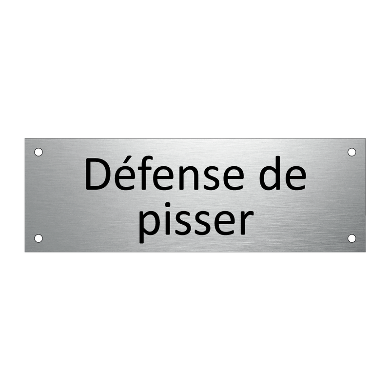 Défense de pisser