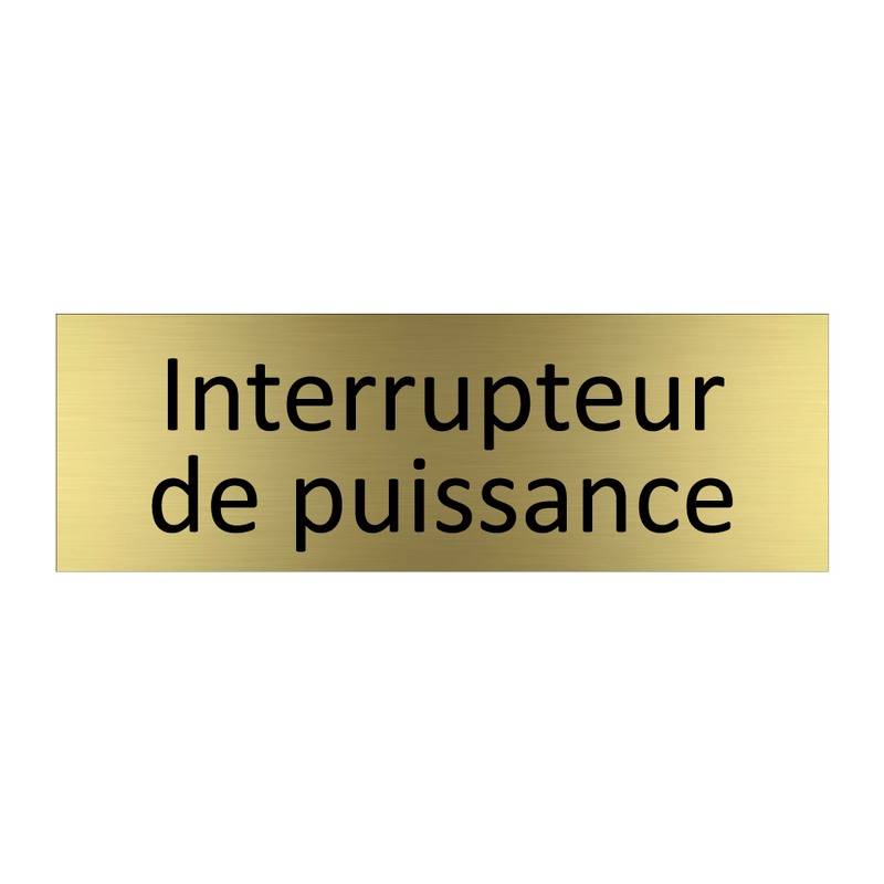 Interrupteur de puissance