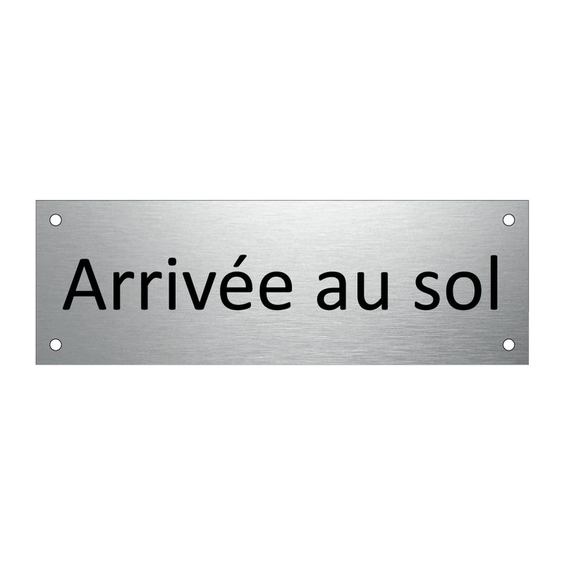 arrivée au sol