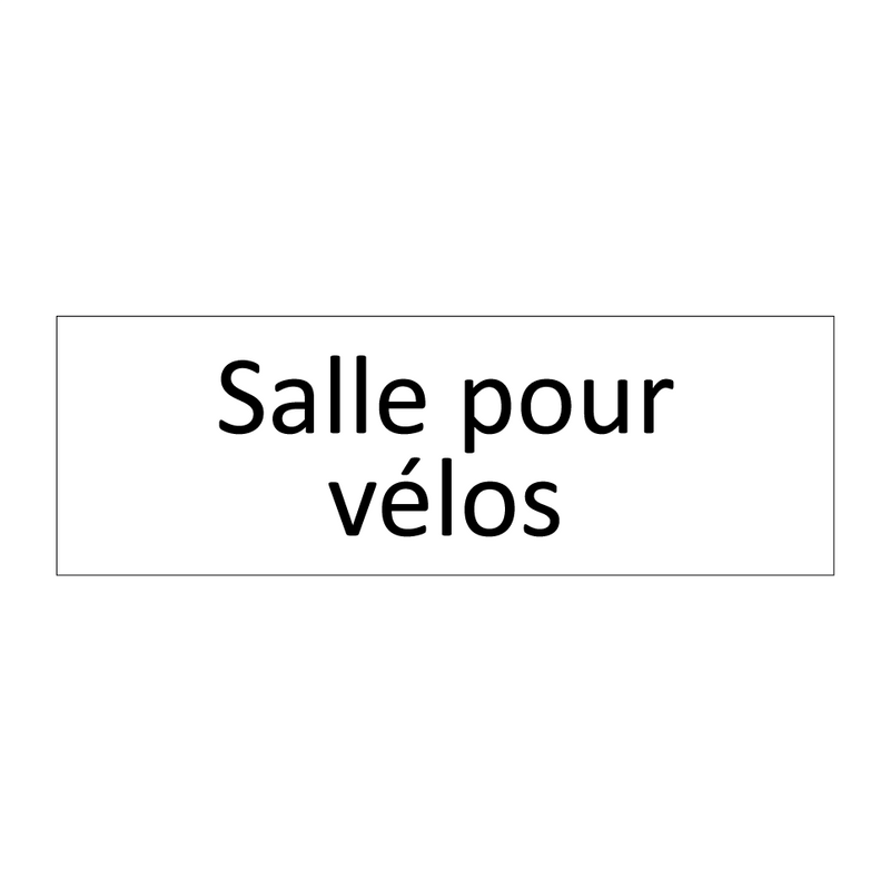 Salle pour vélos