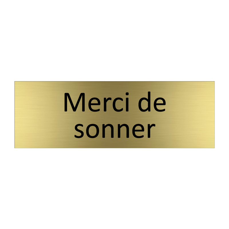 Merci de sonner