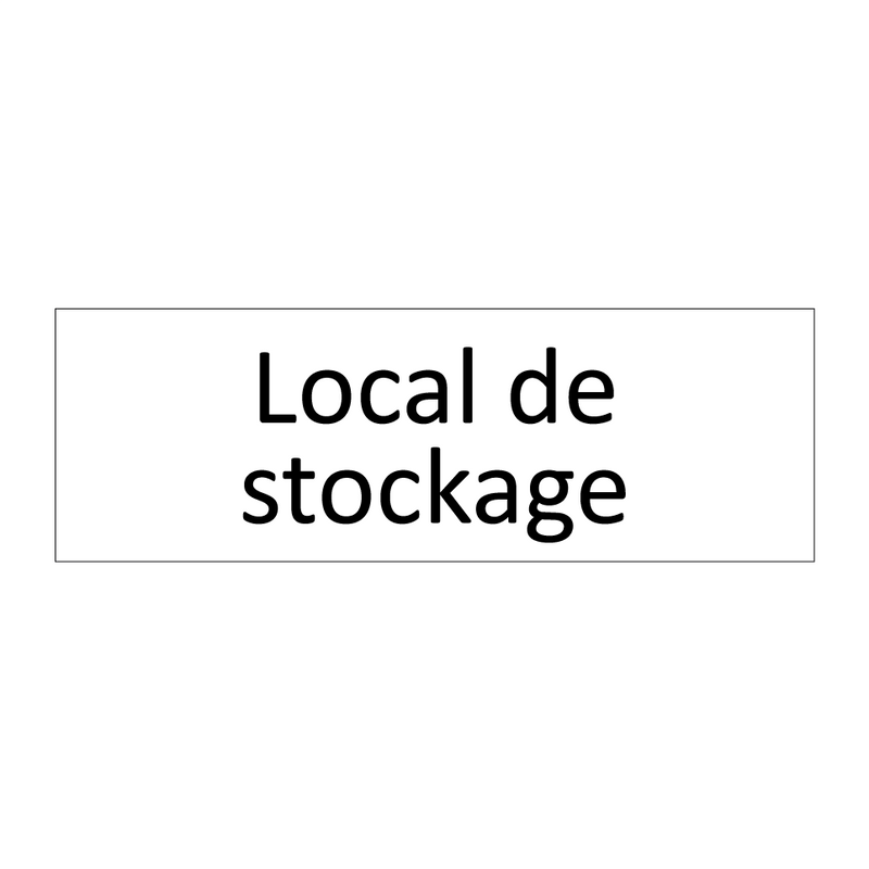 Local de stockage