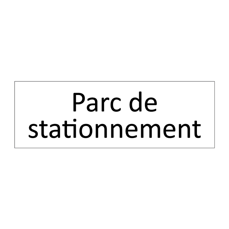 Parc de stationnement