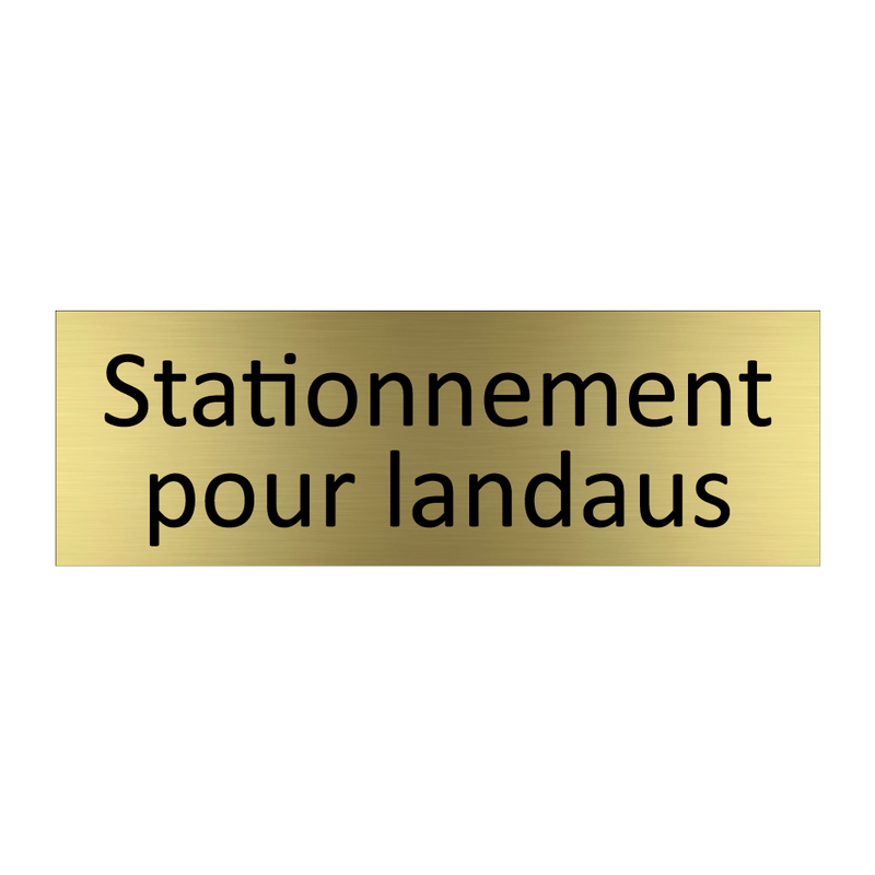 Stationnement pour landaus