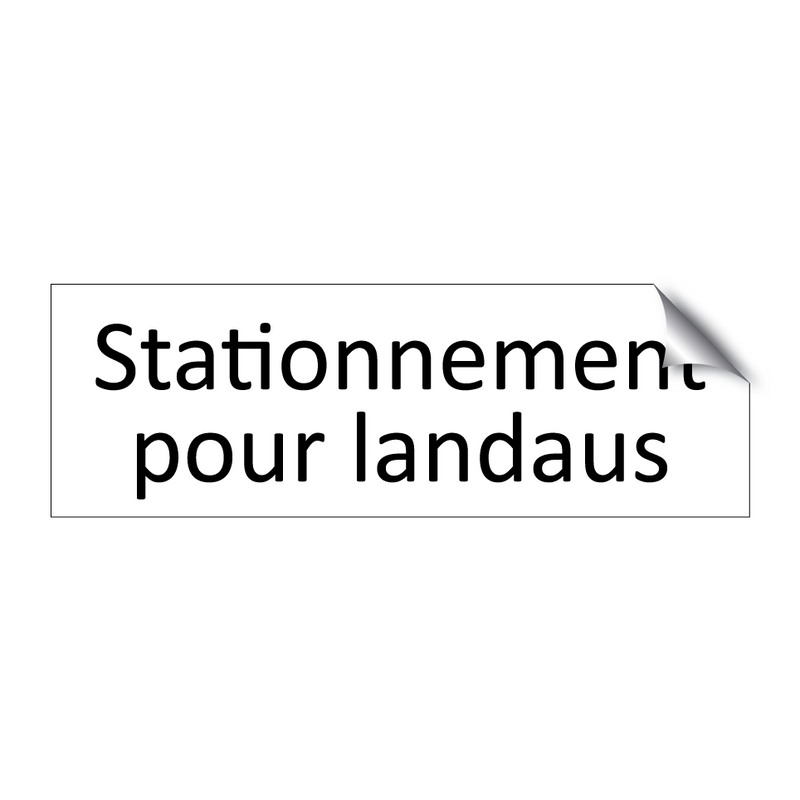 Stationnement pour landaus