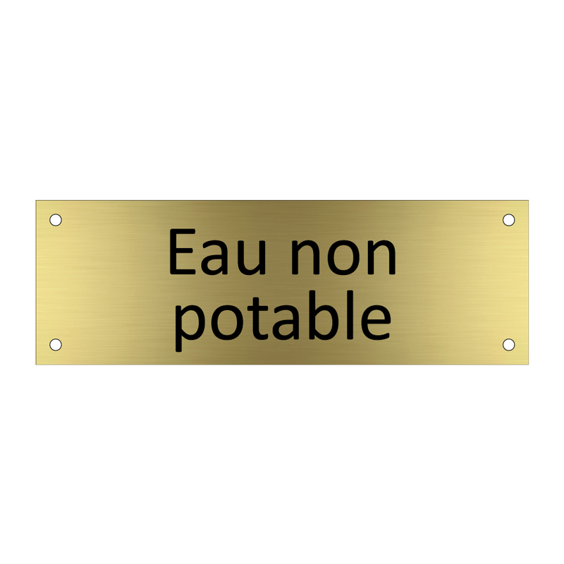 Eau non potable