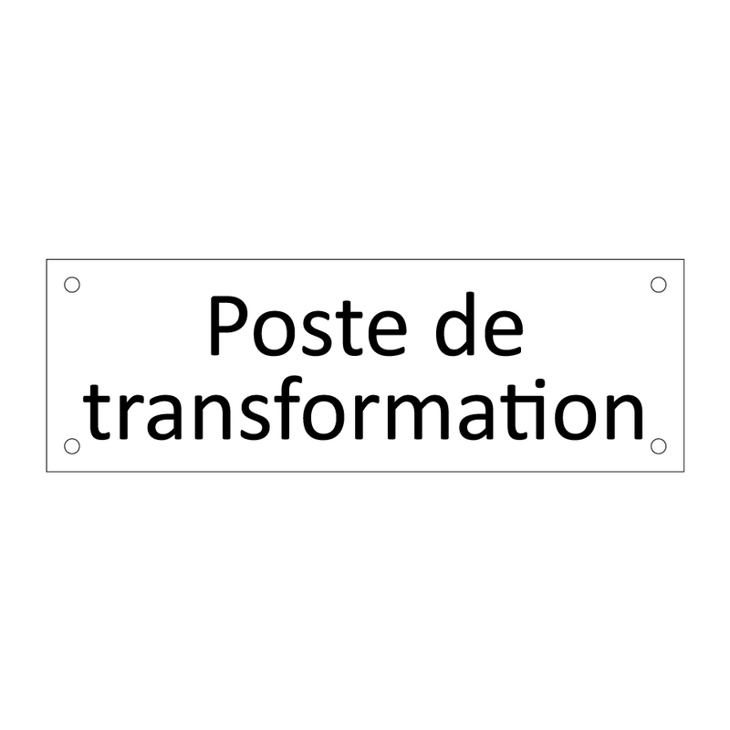 Poste de transformation