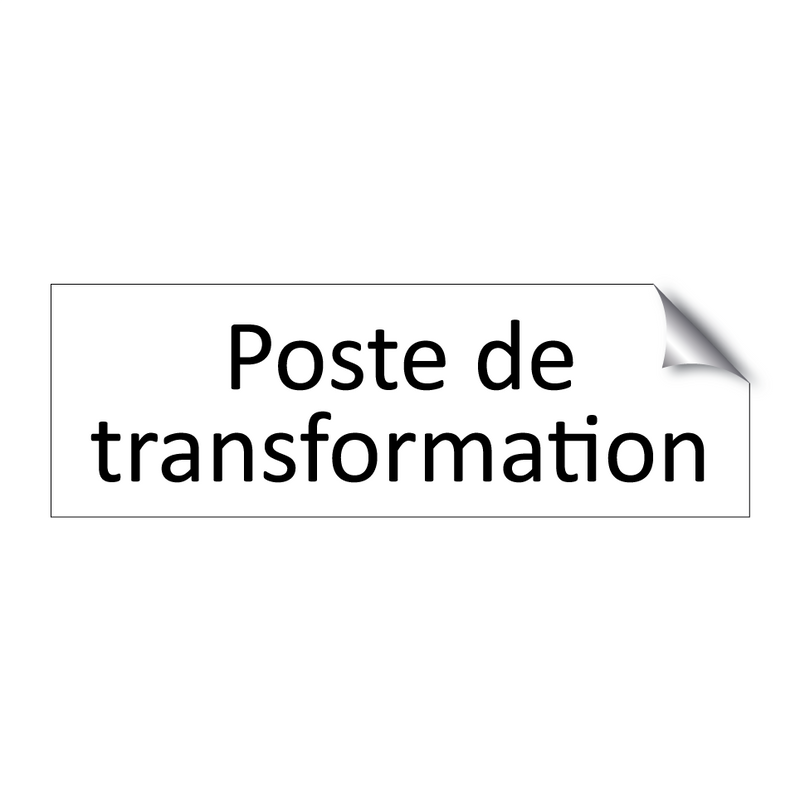 Poste de transformation