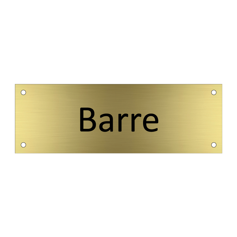 Barre & Barre & Barre