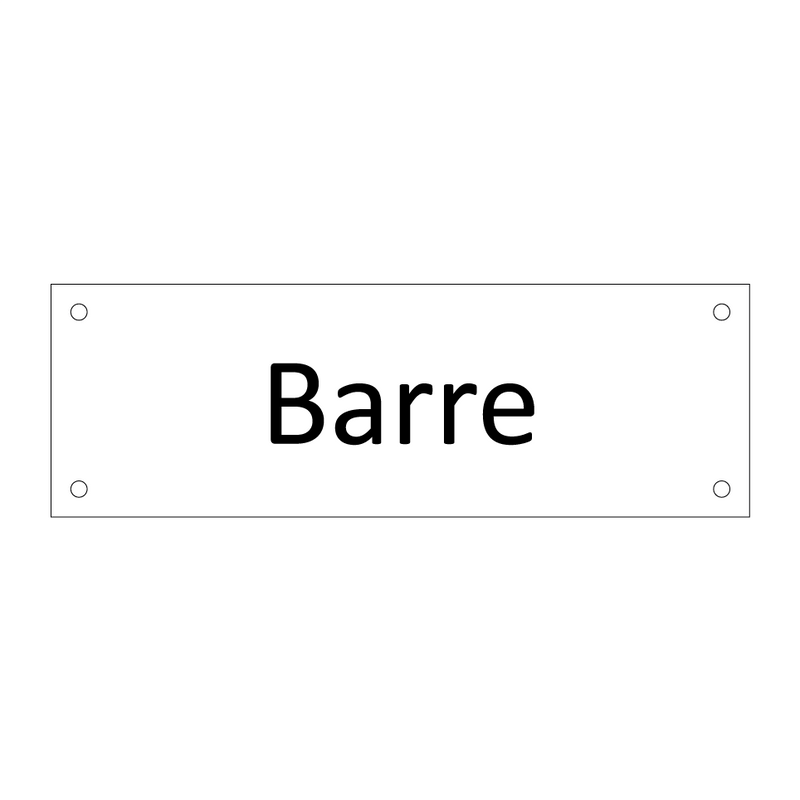 Barre & Barre & Barre