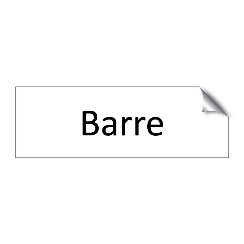 Barre & Barre & Barre