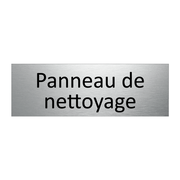 Panneau de nettoyage