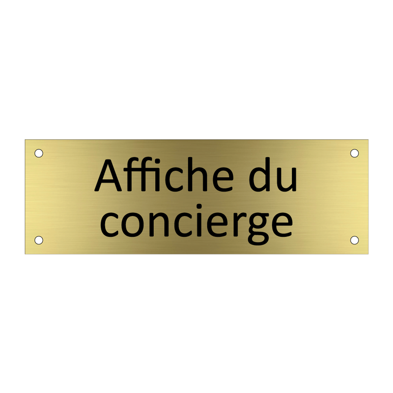 Affiche du concierge