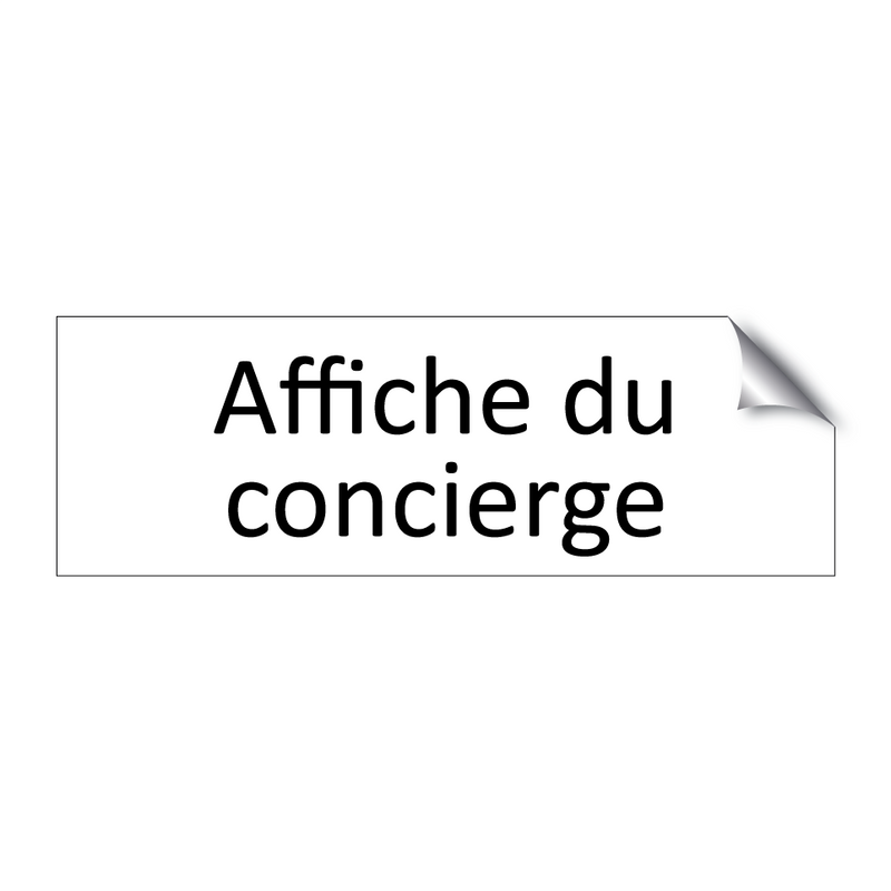 Affiche du concierge