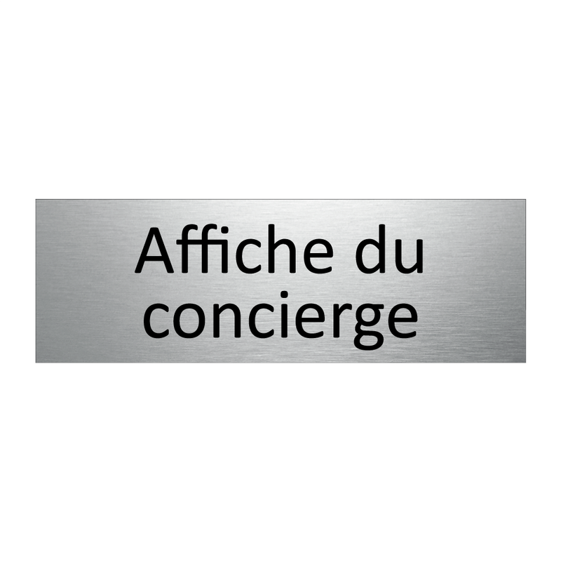 Affiche du concierge