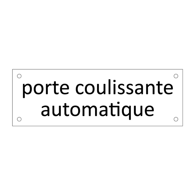 porte coulissante automatique