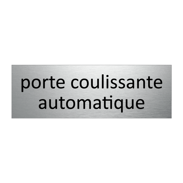 porte coulissante automatique