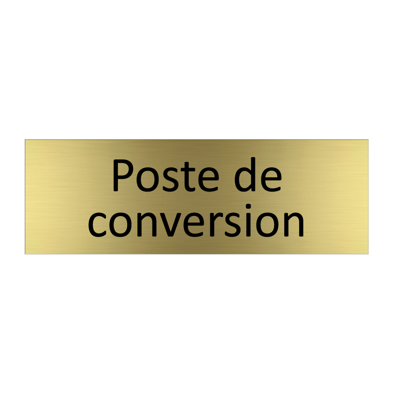 Poste de conversion