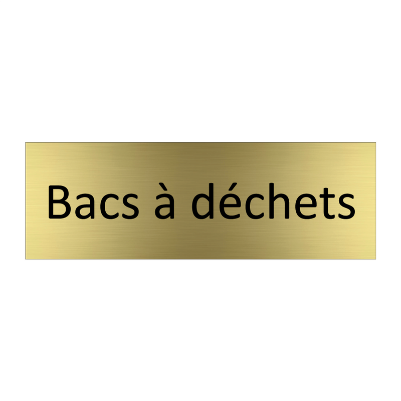 Bacs à déchets