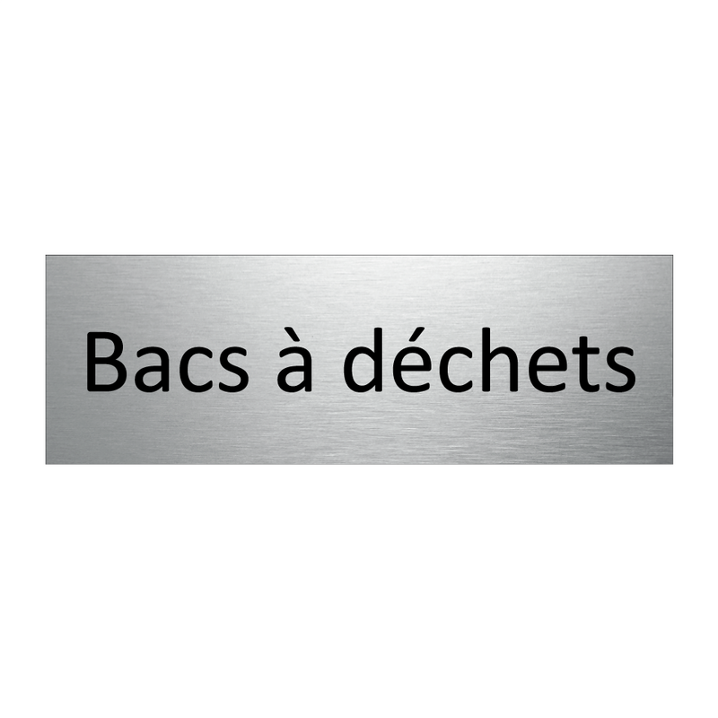 Bacs à déchets