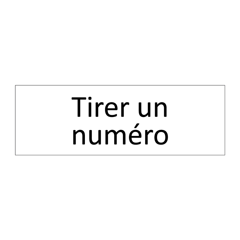 Tirer un numéro