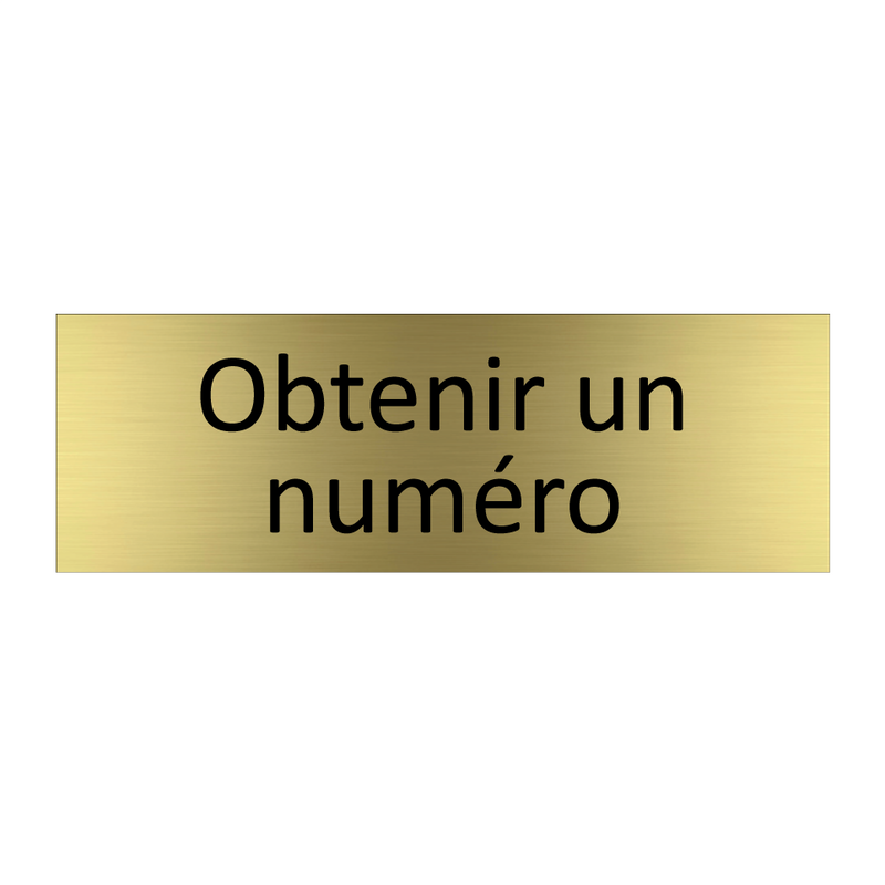 Obtenir un numéro