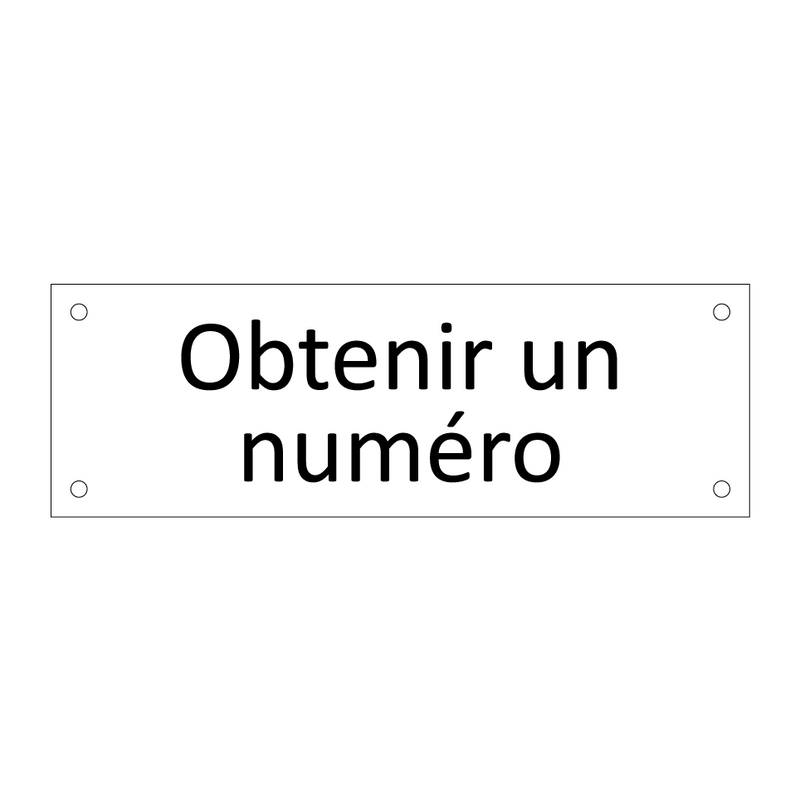 Obtenir un numéro