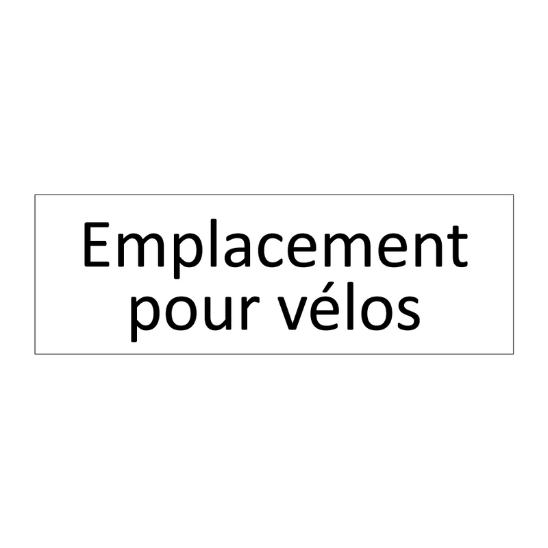 Emplacement pour vélos